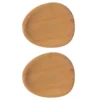 Raw partytallrik 13x11,4 cm 2-pack, Trä