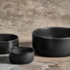 Raw skål 3 delar, Titanium Black