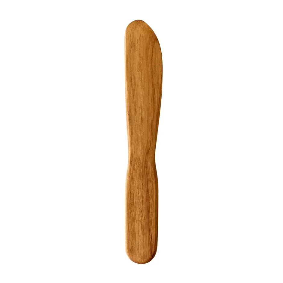 Raw smörkniv teak, Brun