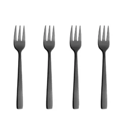 Raw tårtgaffel 4-pack, Svart