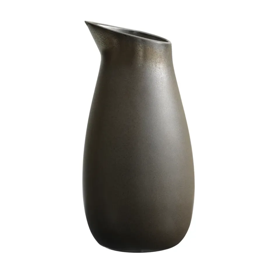 Raw vattenkaraff oglaserat stengods 1,2 l, Metallic brown
