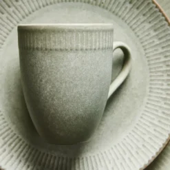 Relief mugg 30 cl, Grön