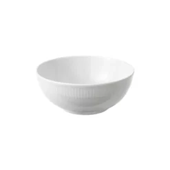 Relief salladsskål 25 cm, Vit