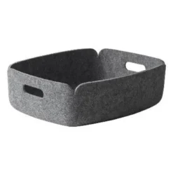 Restore tray förvaringskorg låg, Grå
