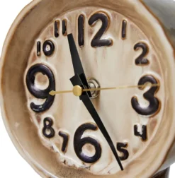 Retro keramikklocka 23,5 cm, Cream