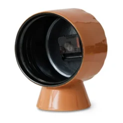 Retro keramikklocka 20,8 cm, Peach