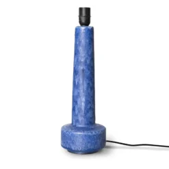 Retro lampfot i stengods, Blue