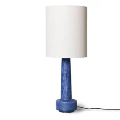 Retro lampfot i stengods, Blue
