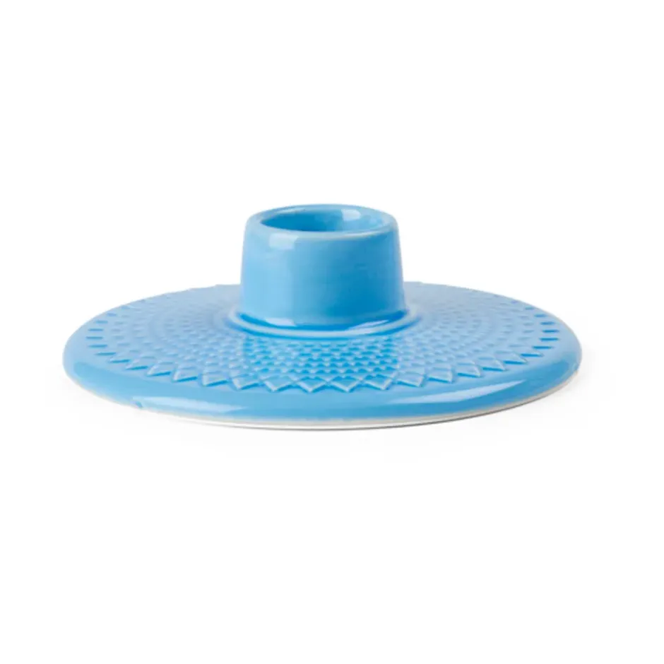 Rhombe ljusstake 3 cm, Blå