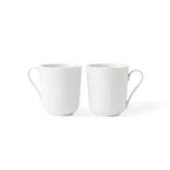 Rhombe mugg 33 cl 2-pack, vit