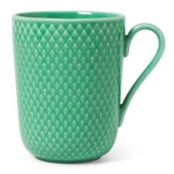 Rhombe mugg med handtag 33 cl, Grön