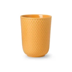 Rhombe mugg utan öra 33 cl, Gul