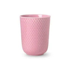 Rhombe mugg utan öra 33 cl, Rosa