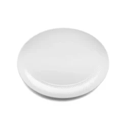 Rhombe serveringsfat ovalt 35x26,5 cm, vit