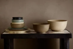 Rhombe serveringsskål Ø17,5 cm, Clay