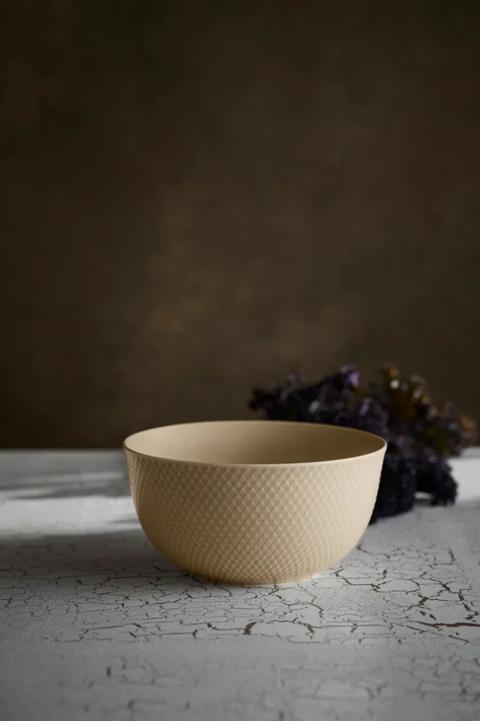 Rhombe serveringsskål Ø22 cm, Marble