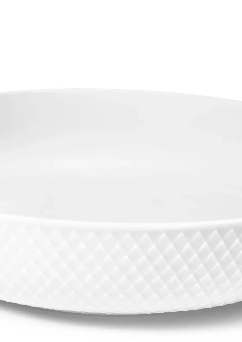 Rhombe Serveringsskål Ø28 cm, Vit