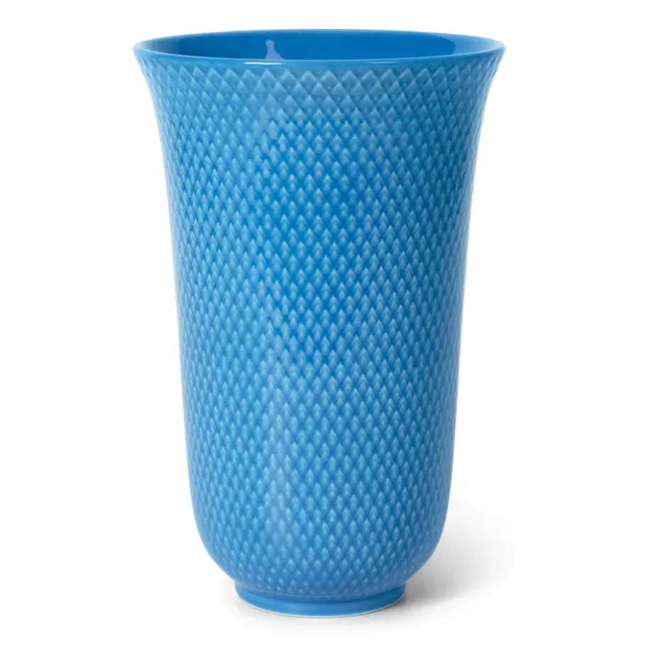 Rhombe vas 20 cm, Blå