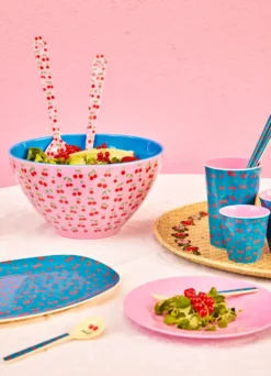 Rice salladsskål melamin Ø26,5 cm, Körsbär