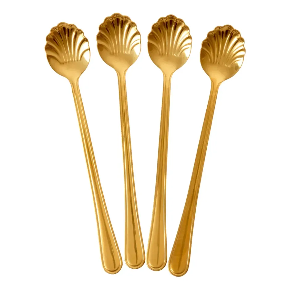 Rice Seashell lattesked 19 cm 4-pack, Gold
