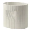 Ridge kruka 24 cm, Off-white