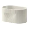 Ridge kruka 13 cm, Off-white