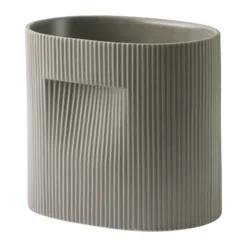 Ridge kruka 24 cm, Taupe