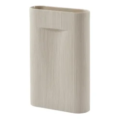Ridge vas 48,5 cm, Beige
