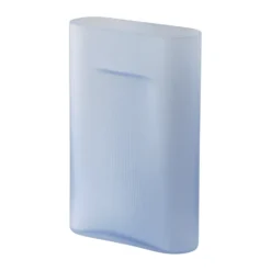 Ridge vas frostat glas 35 cm, Light blue
