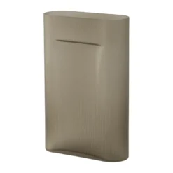 Ridge vas frostat glas 48,5 cm, Taupe