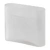 Ridge vas frostat glas 16,5 cm, White