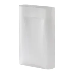 Ridge vas frostat glas 48,5 cm, White