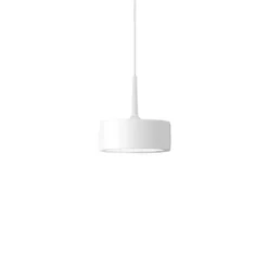 Riff Puck pendel, vit, large, led