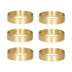 Ring servettring 6-pack, matt mässing