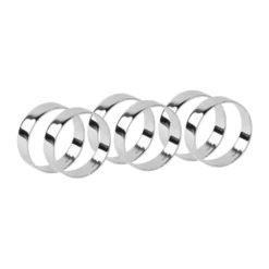 Ring servettring 6-pack, Silver finish