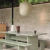 Rink bänk 200 cm, Tea green