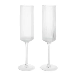 Ripple Champagne flutes champagneglas 15 cl 2-pack, Clear