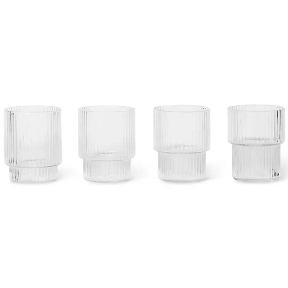 Ripple glas small 6 cl 4-pack, Klar
