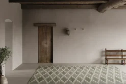 Röllakan Korsnäs matta, Blågrön, 170x230 cm