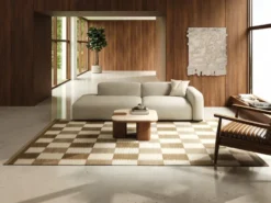 Röllakan Tagel matta, Beige, 200x300 cm