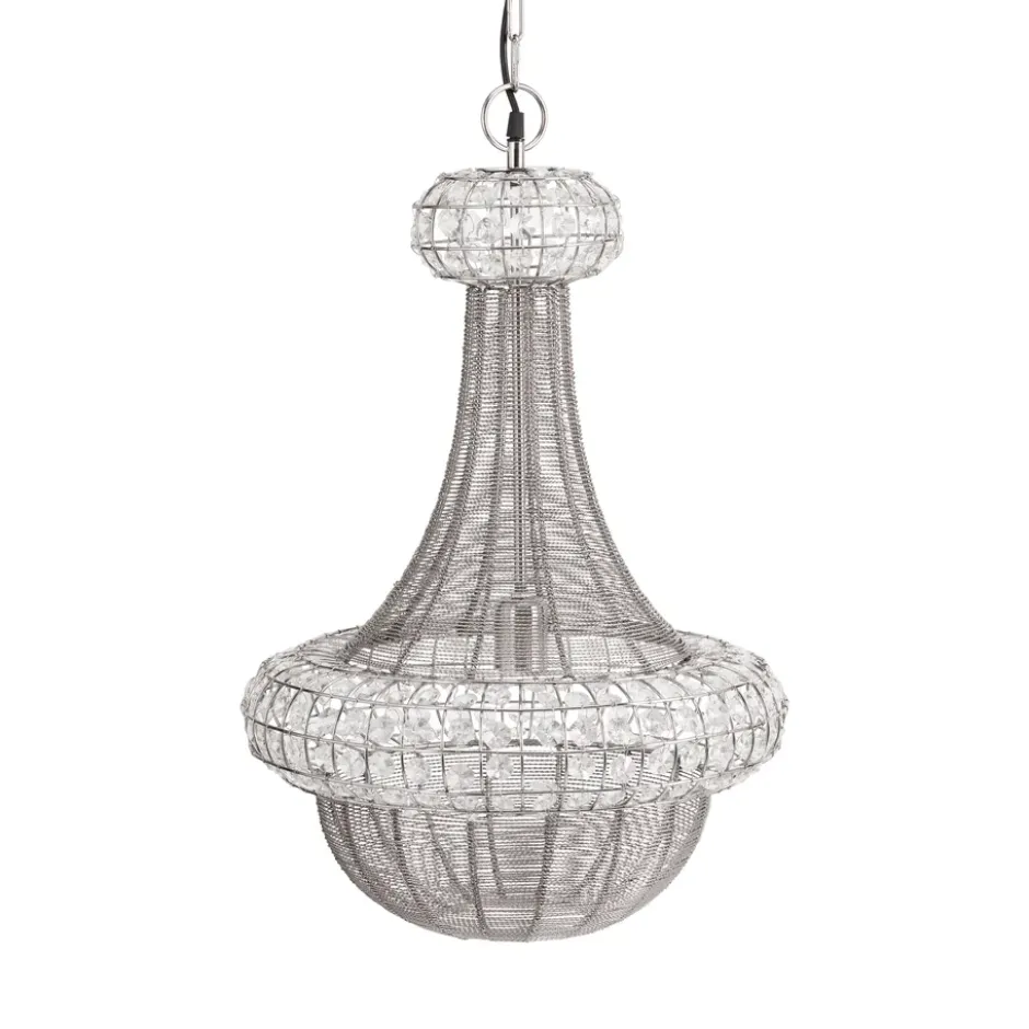 Saba taklampa 42 cm, Silver