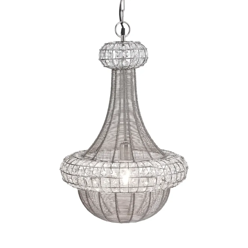 Saba taklampa 42 cm, Silver