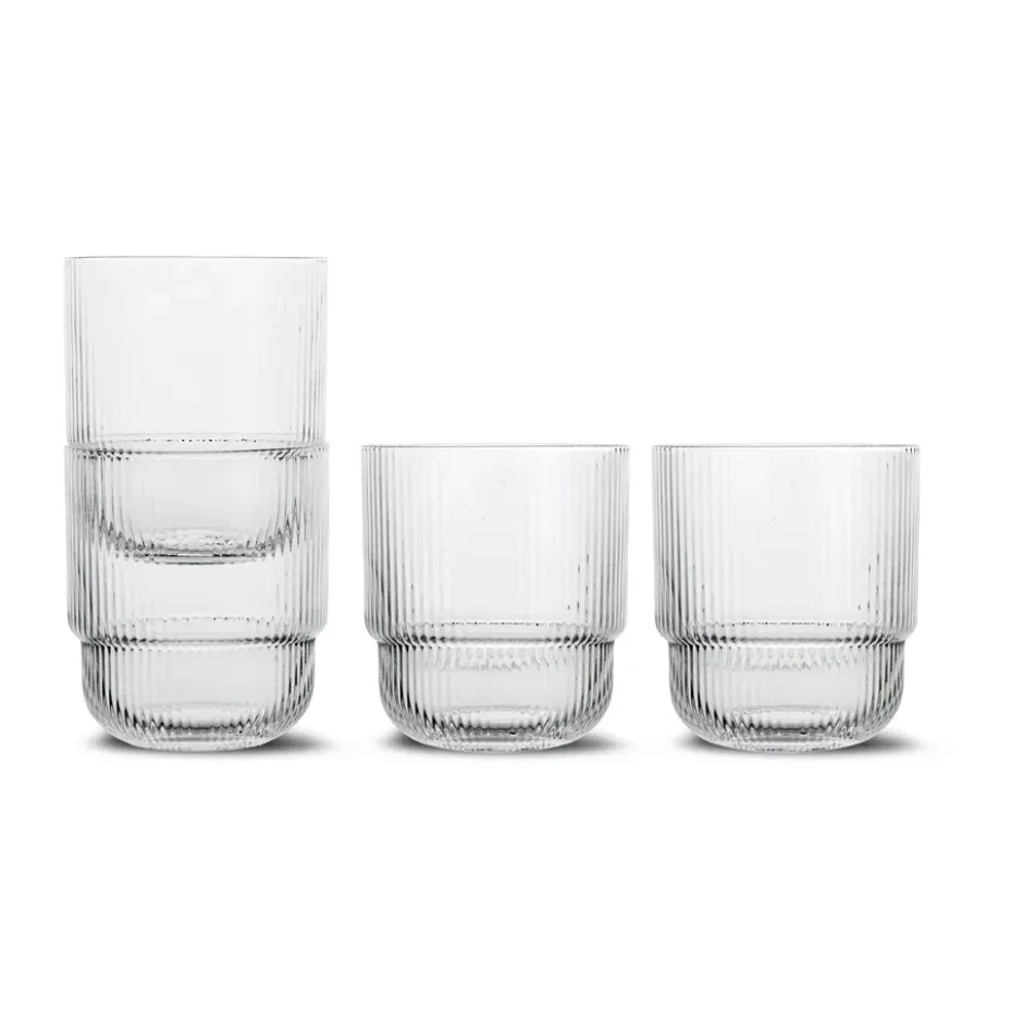 Sagaform blanka vattenglas 4-pack, Klar
