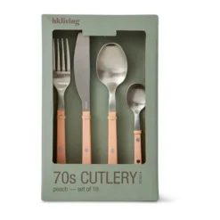 70's bestickset 16 delar, Peach