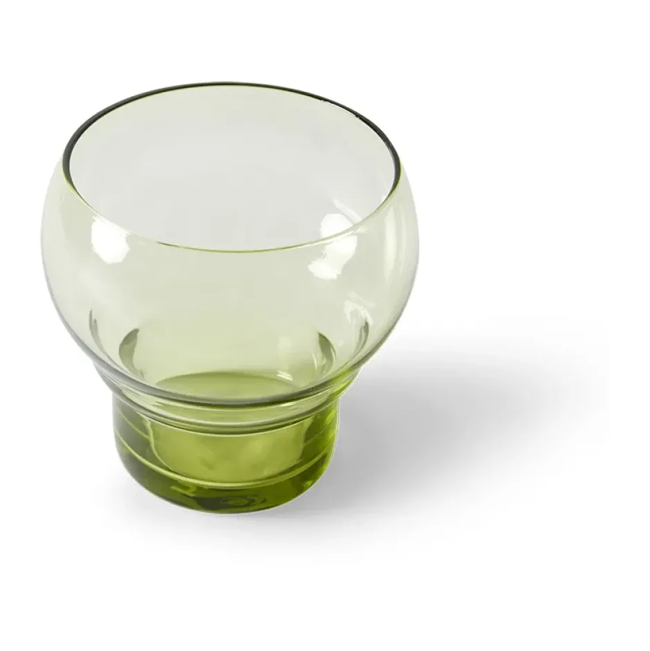 70's Bulb glas 27 cl 4-pack, Mint green