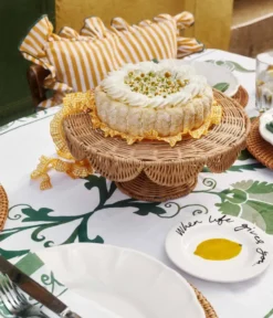 Scallop Cake serveringsfat, Natural, 30x12 cm