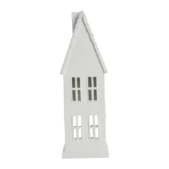 Seholia dekorationshus 28 cm, White