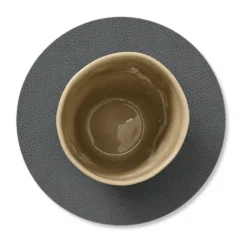 Serene glasunderlägg circle Ø10 cm, Anthracite