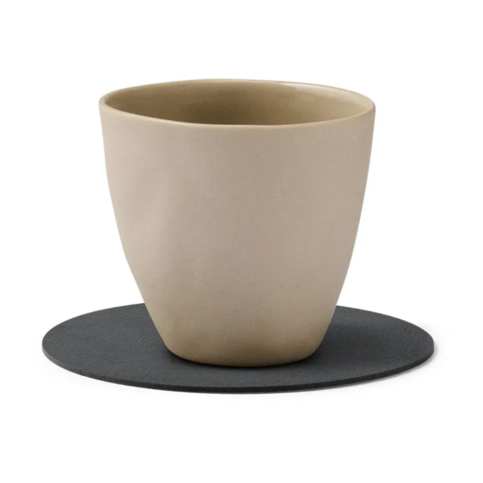 Serene glasunderlägg circle Ø10 cm, Anthracite