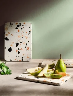 SERVE-IT serveringsfat 40 cm, White terrazzo
